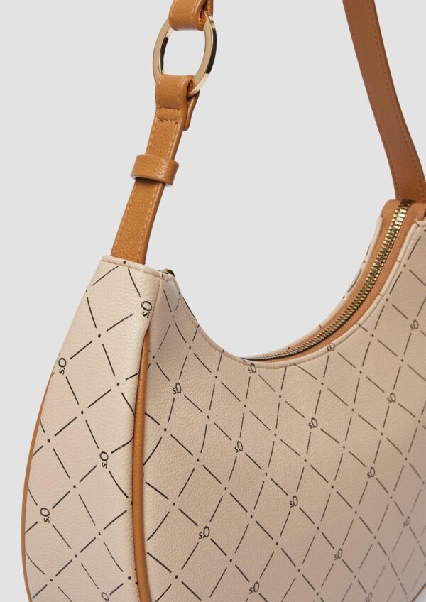 Hobo-Bag mit Logo-Print