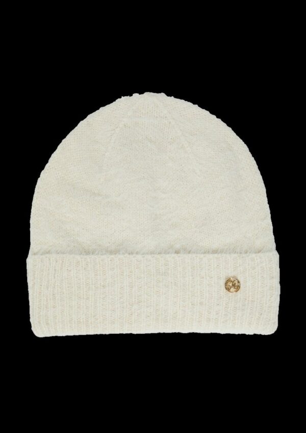 Flauschige Mütze mit Umschlag