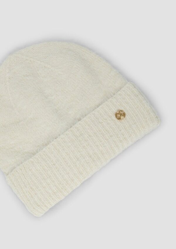 Flauschige Mütze mit Umschlag