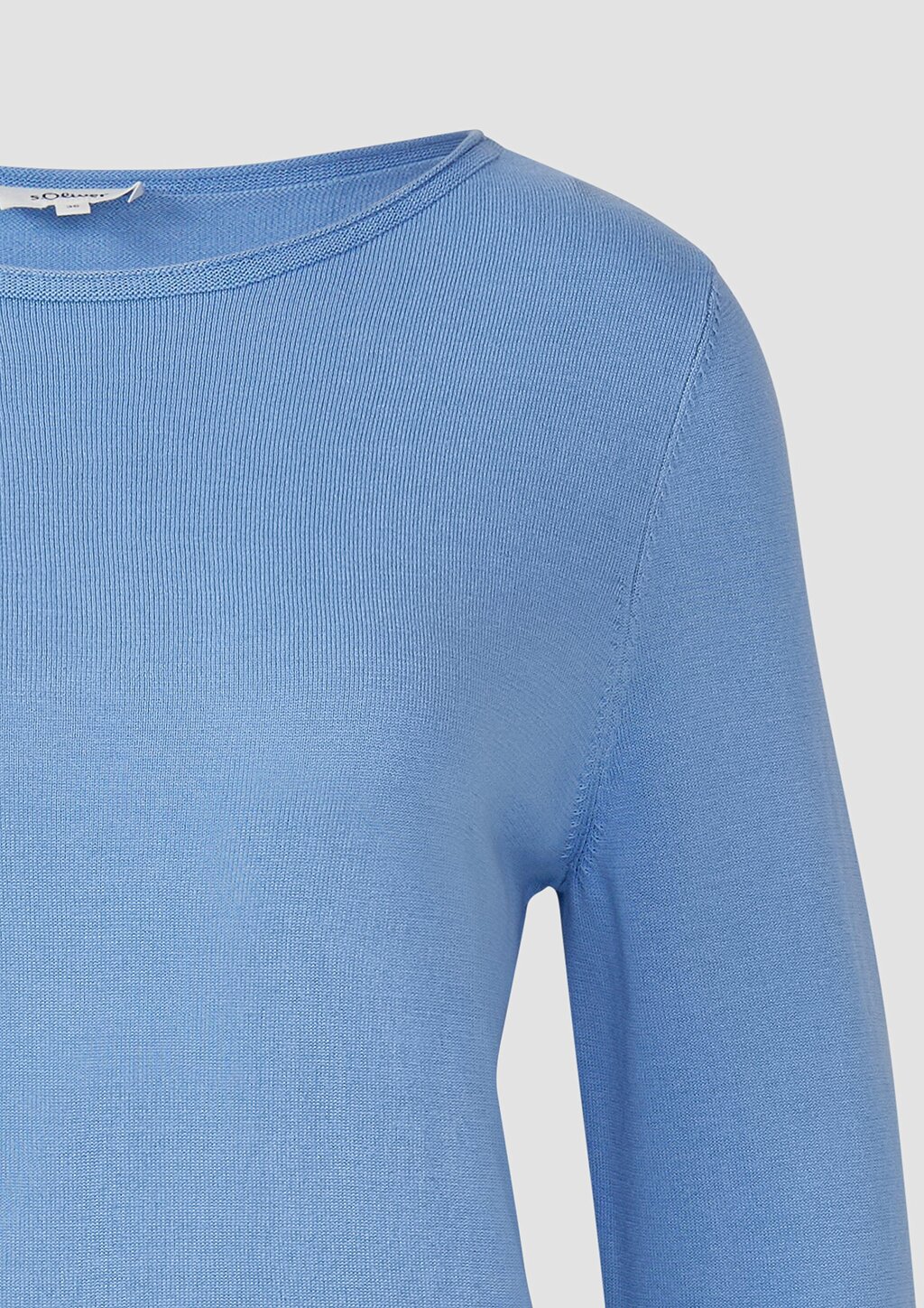 Weicher Feinstrickpullover mit Rollkanten