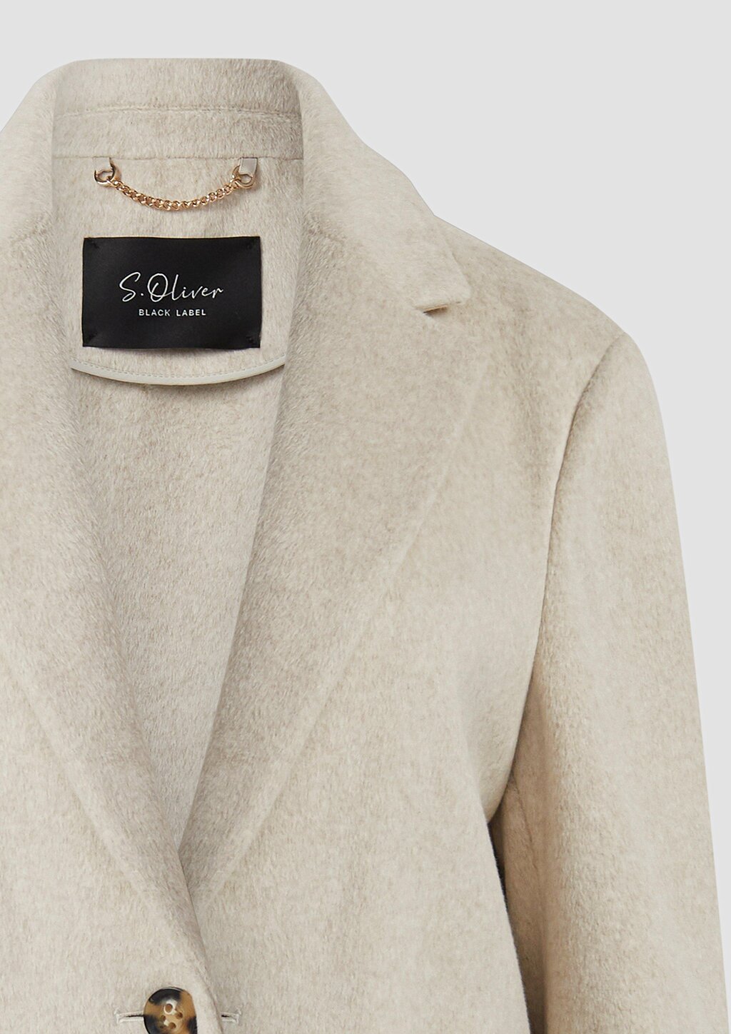 Softer Mantel mit Reverskragen und aufgesetzten Taschen