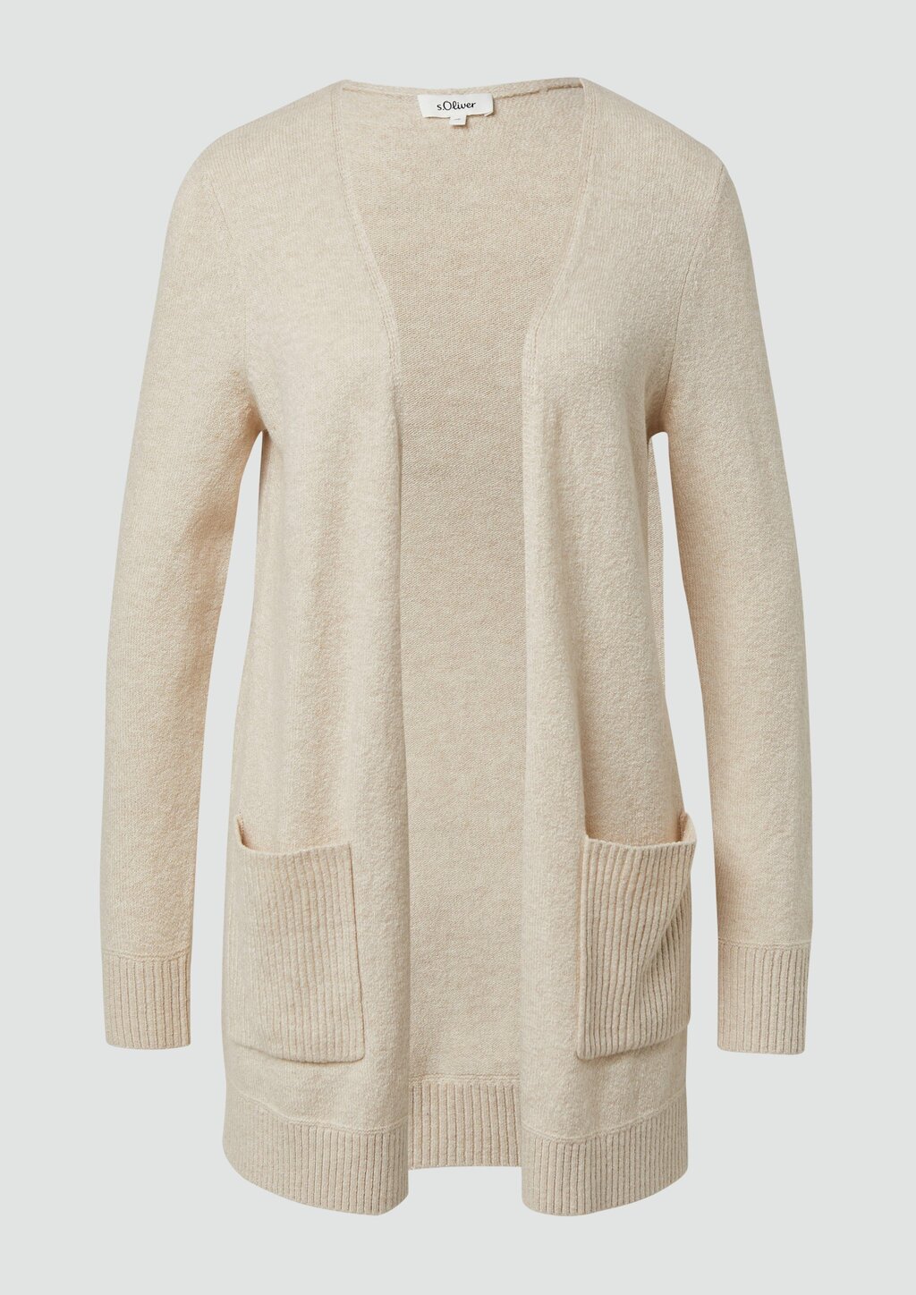 Weiche Strickjacke mit aufgesetzten Taschen