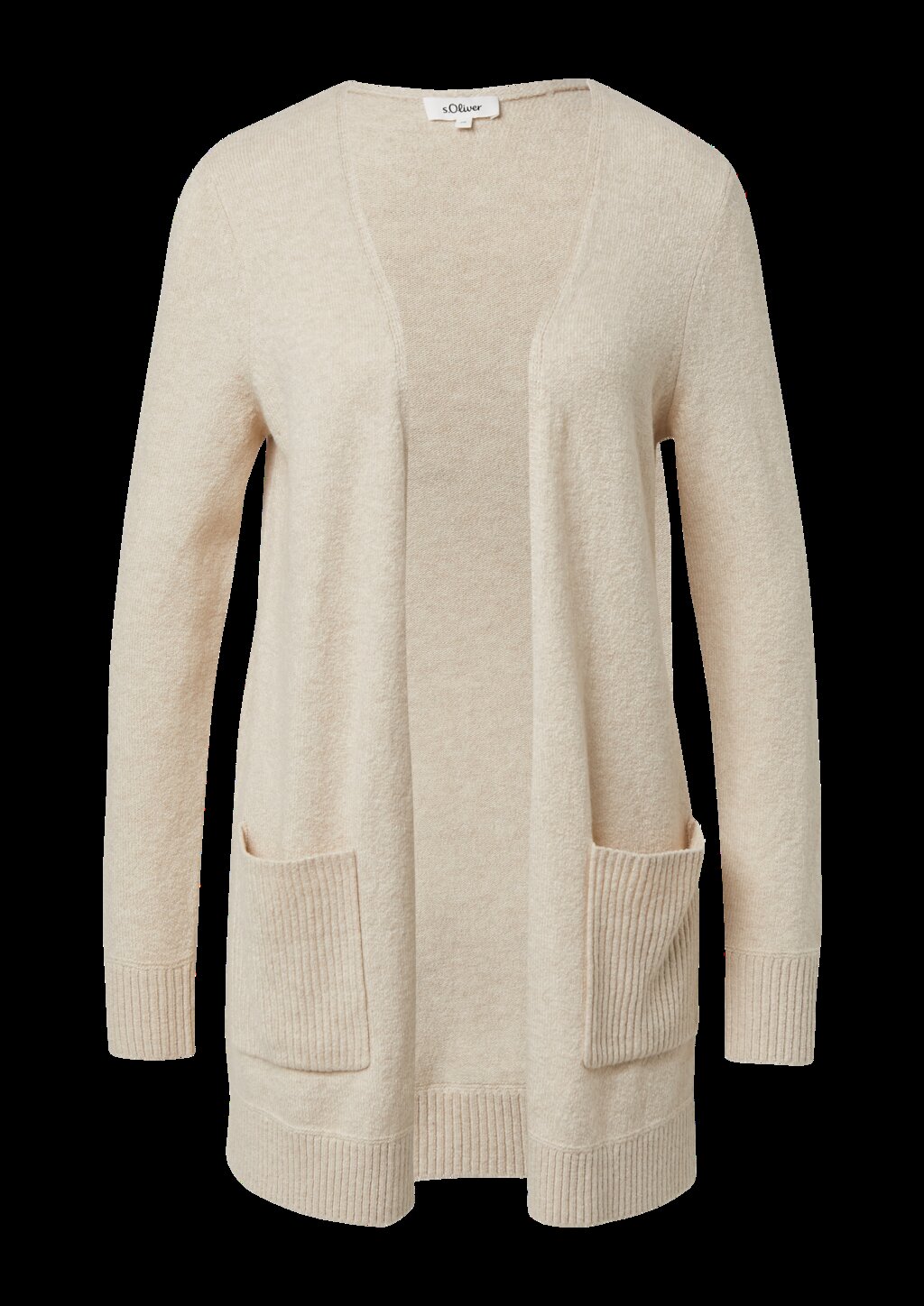 Weiche Strickjacke mit aufgesetzten Taschen