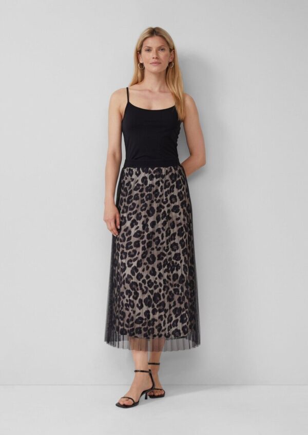 Mesh-Rock mit Leo-Muster