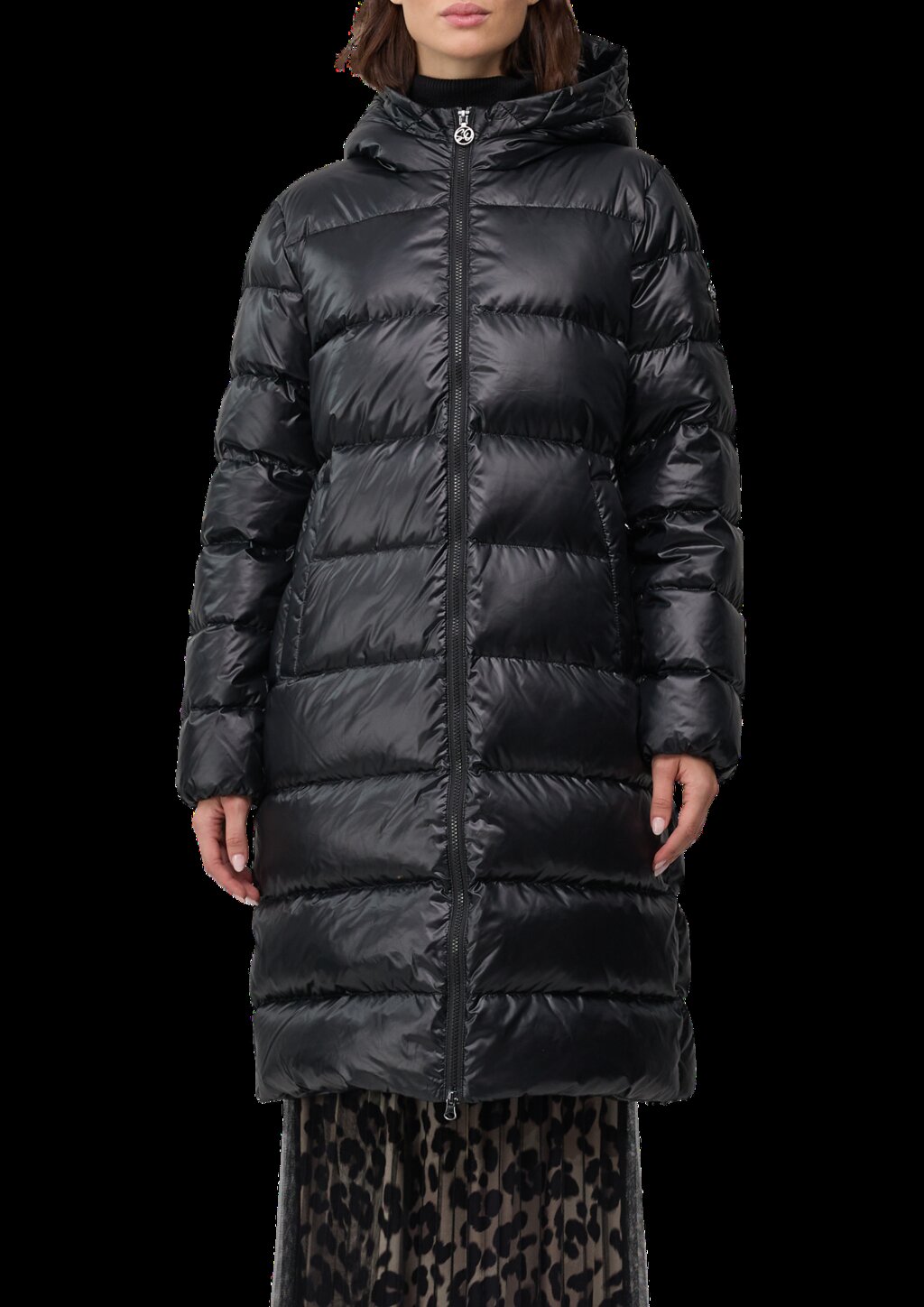 Kapuzen-Steppmantel mit recycelter Daune