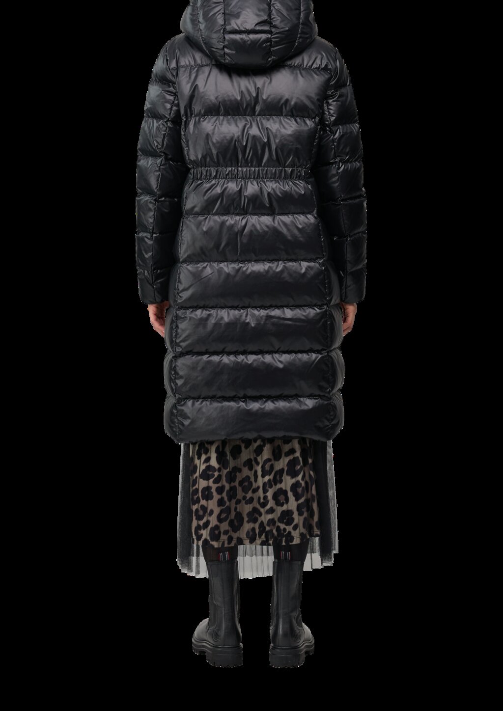 Kapuzen-Steppmantel mit recycelter Daune