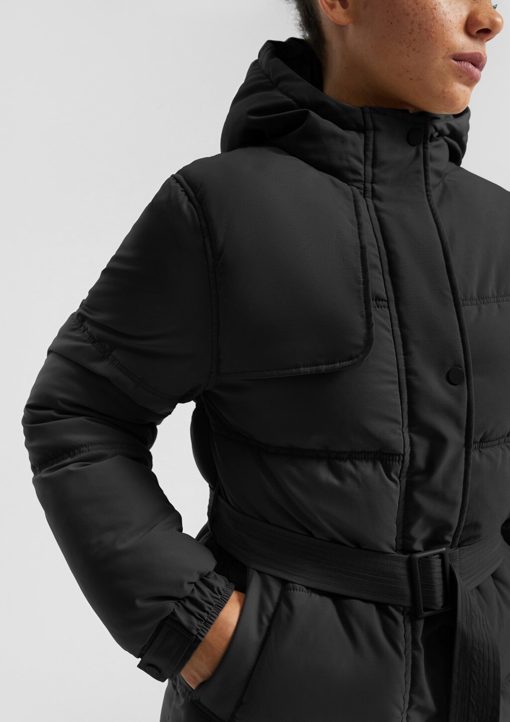 Wattierter Steppmantel