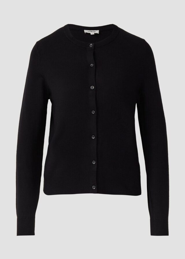 Feinstrickcardigan aus Viskosemix