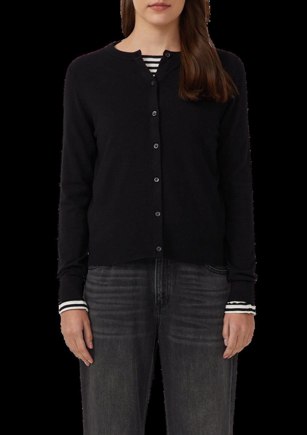 Feinstrickcardigan aus Viskosemix