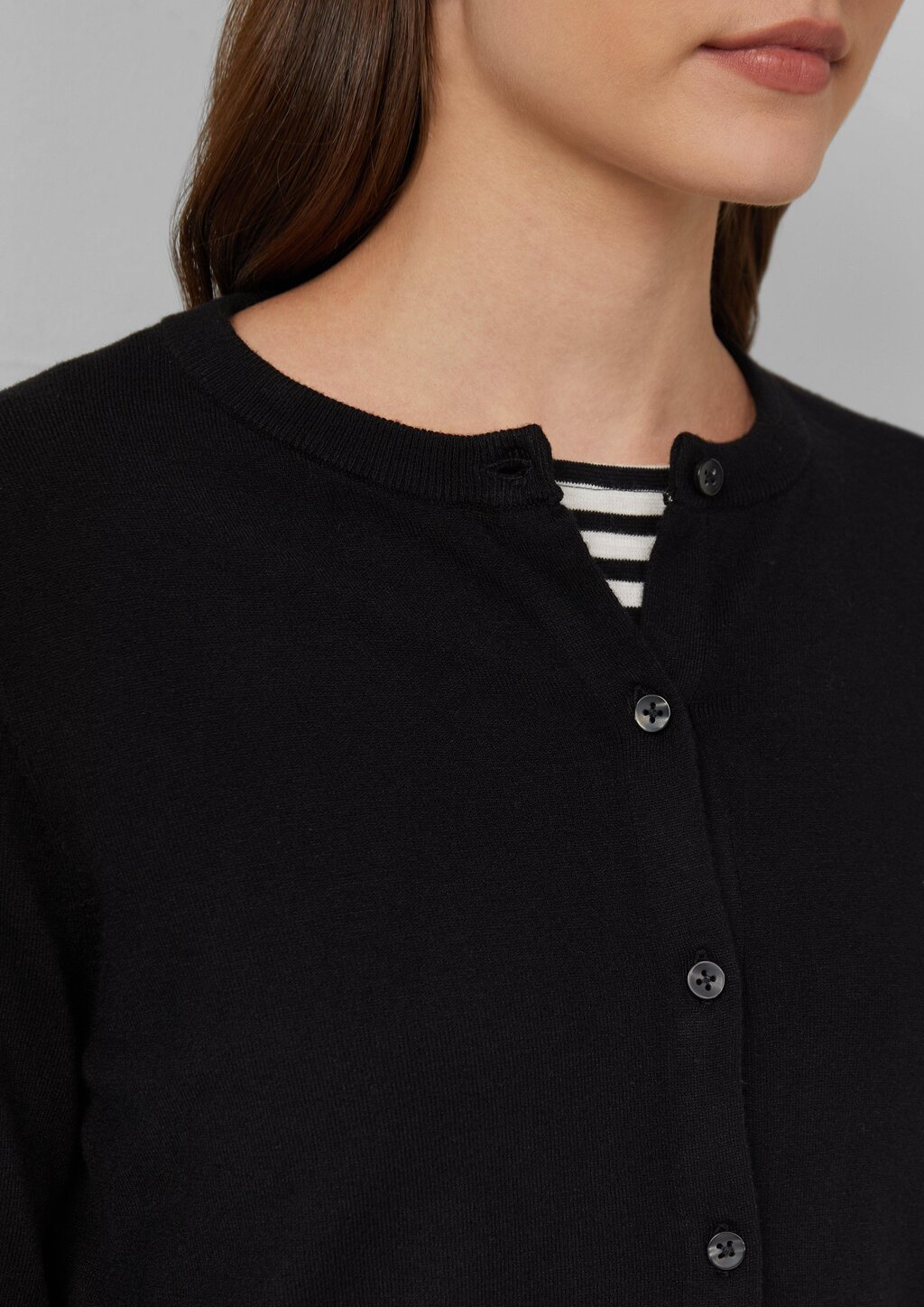 Feinstrickcardigan aus Viskosemix