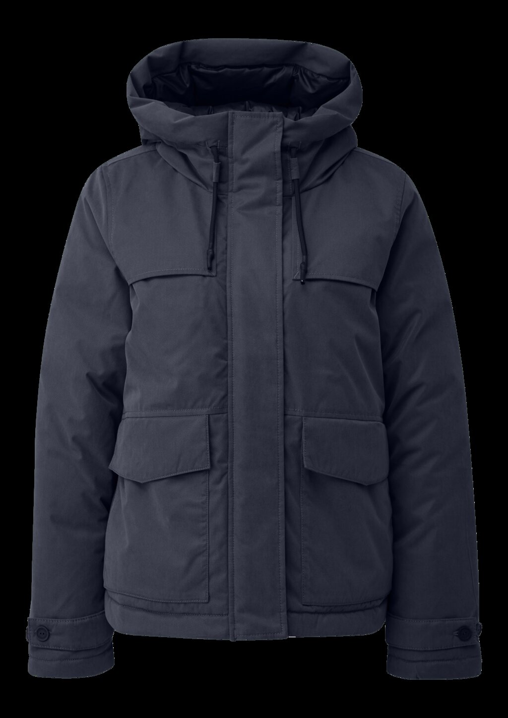 Gefütterte Jacke mit Kapuze