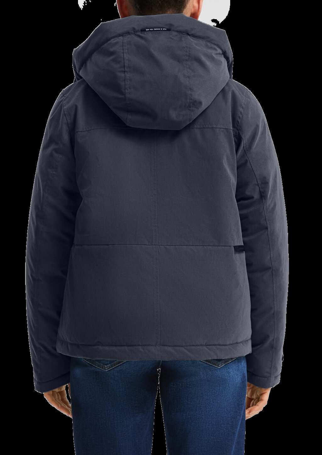 Gefütterte Jacke mit Kapuze