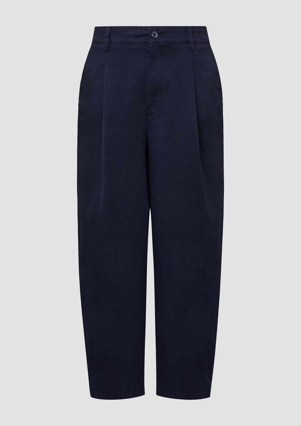 Baumwollstretch-Hose mit Barrel Leg