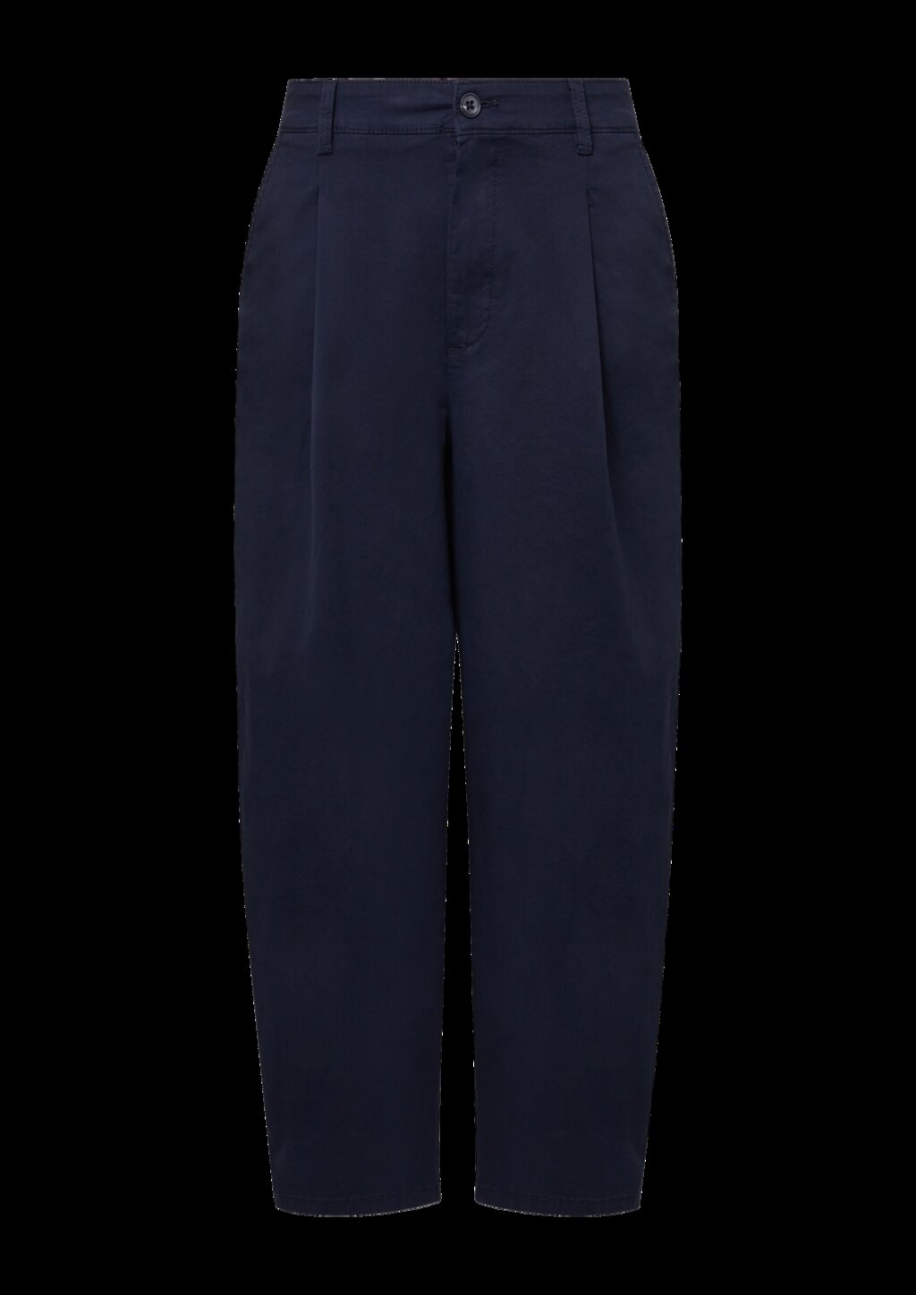 Baumwollstretch-Hose mit Barrel Leg