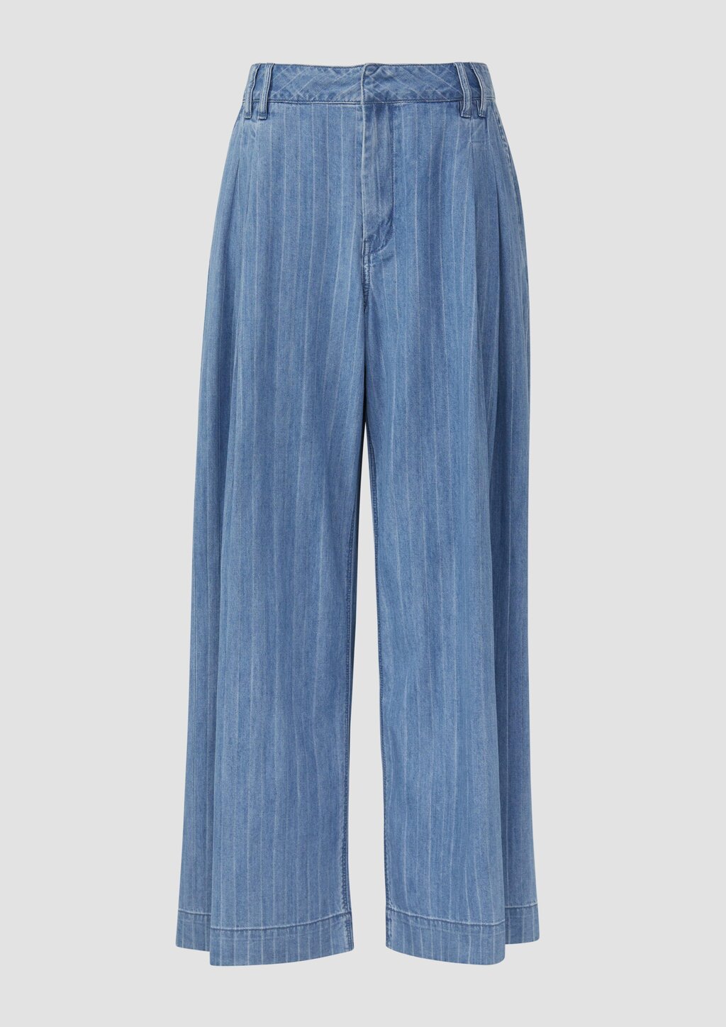 Fließende Jeans mit Nadelstreifen / Relaxed Fit / High Rise / Extra Wide Leg