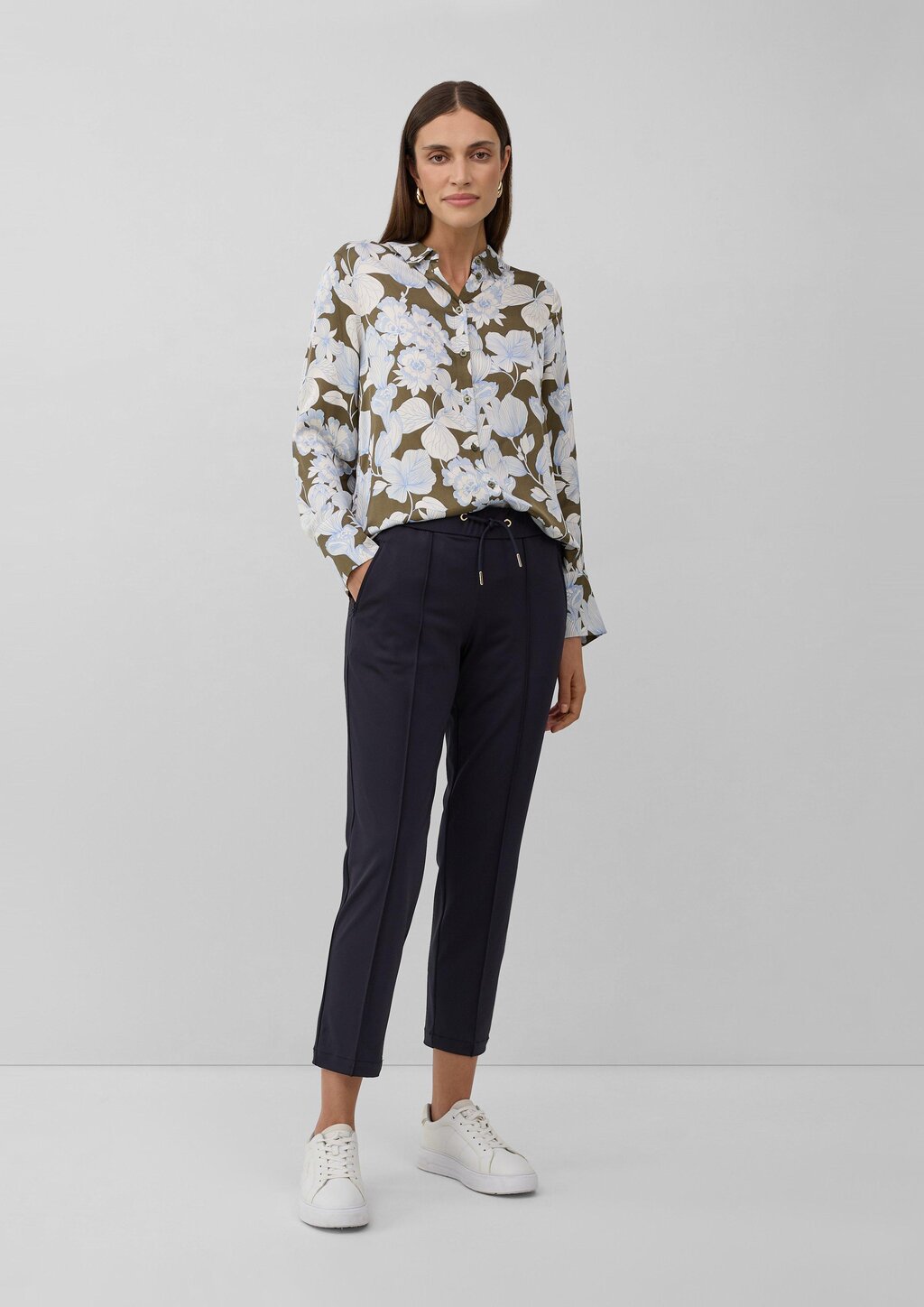 Jogpants aus elastischem Interlockjersey