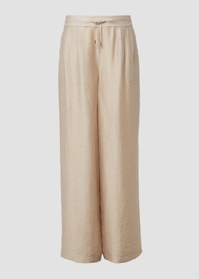 Extra-Wide-Leg-Hose aus Leinenmix