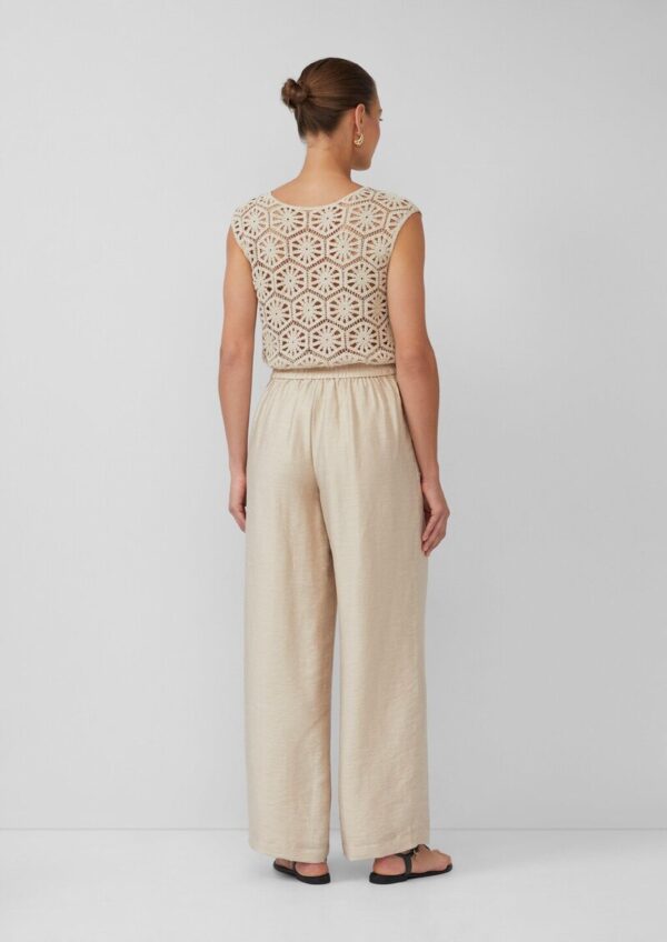 Extra-Wide-Leg-Hose aus Leinenmix