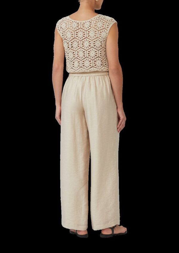 Extra-Wide-Leg-Hose aus Leinenmix