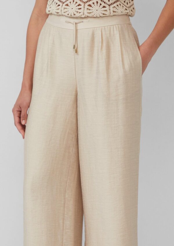 Extra-Wide-Leg-Hose aus Leinenmix