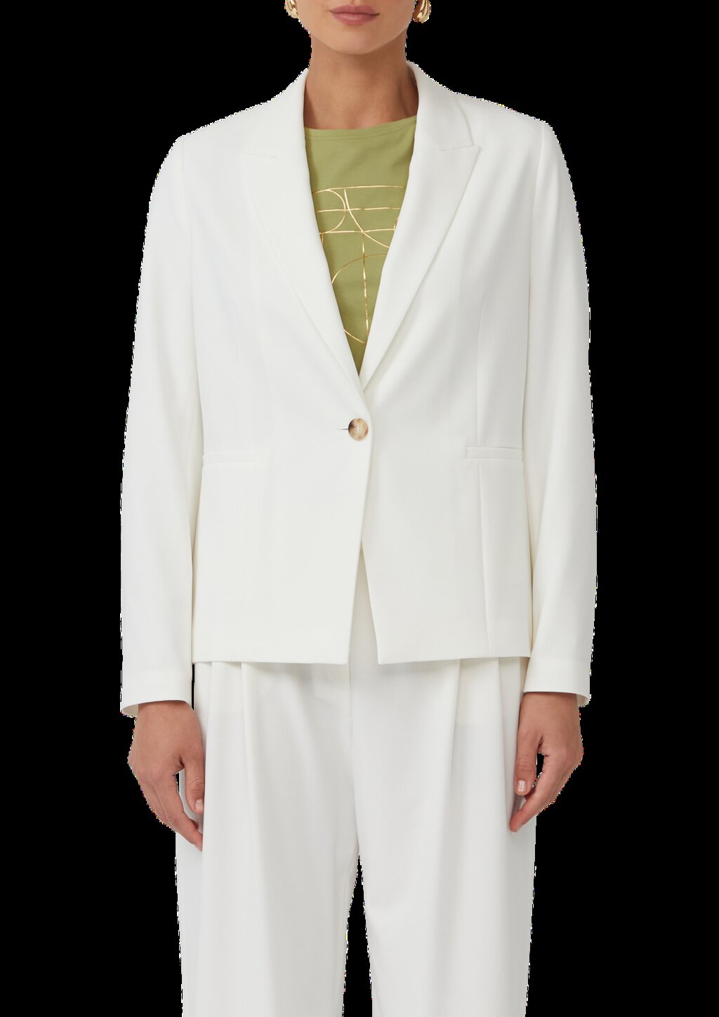 Antaillierter Blazer aus Viskosemix