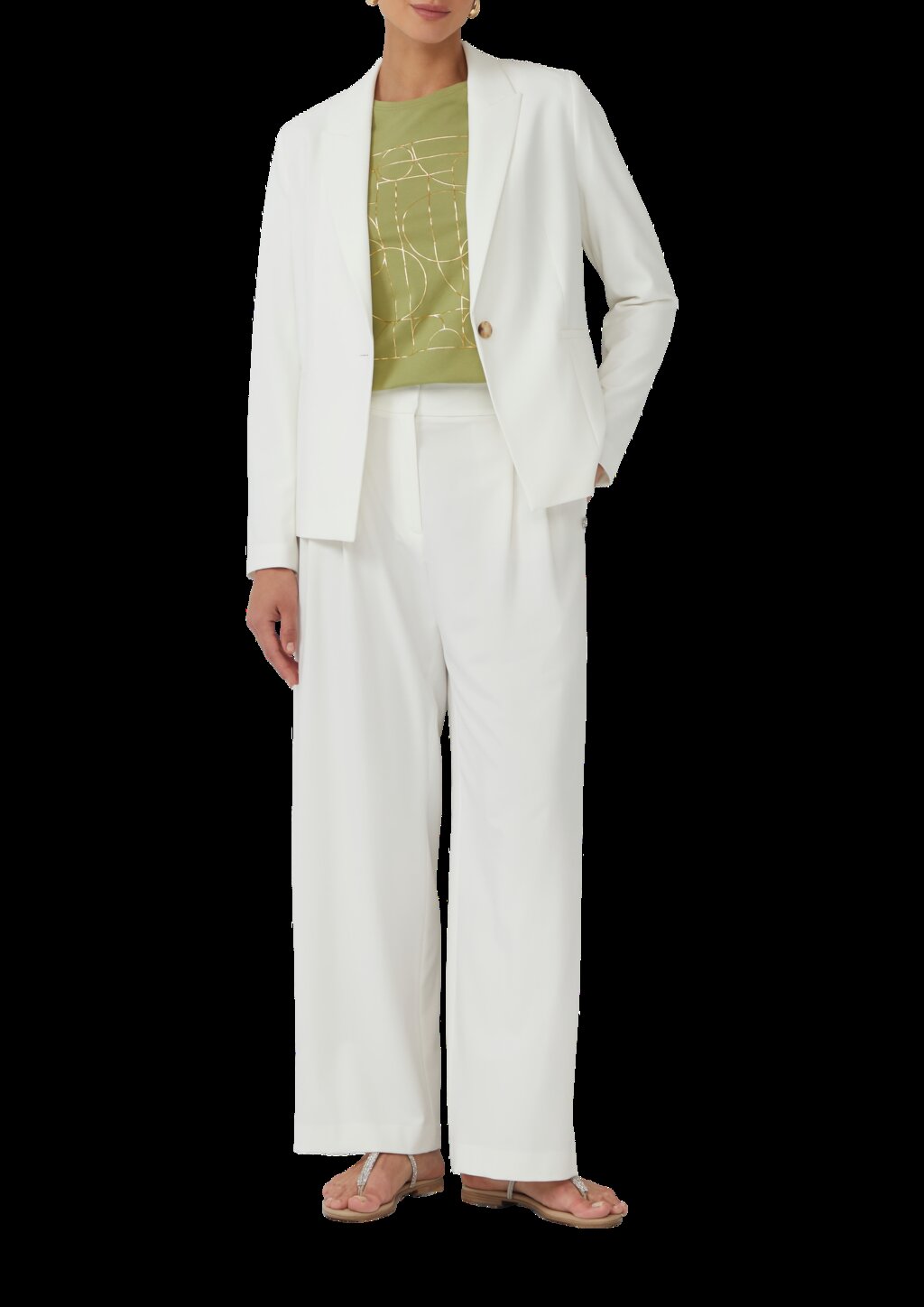 Antaillierter Blazer aus Viskosemix