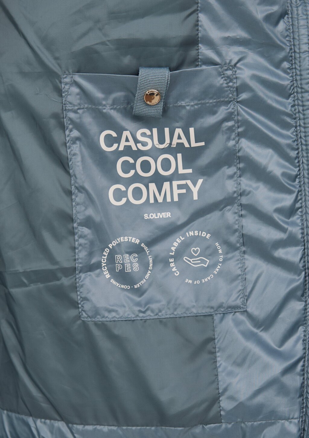 Steppjacke mit Weitenregulierung