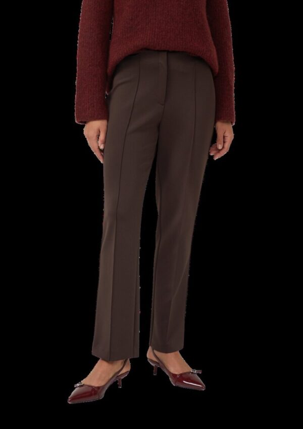 Straight-Leg-Hose aus Scuba mit seitlichem Deko-Tape