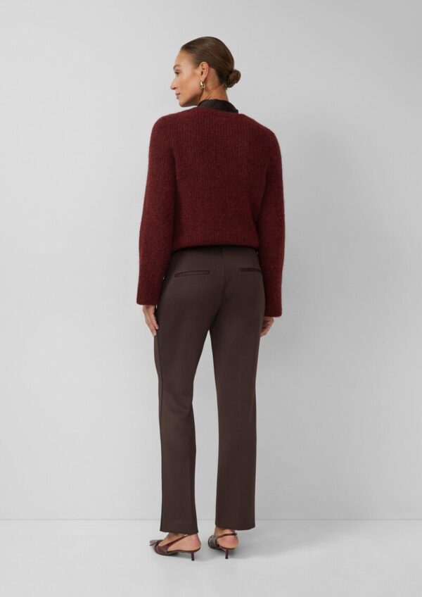 Straight-Leg-Hose aus Scuba mit seitlichem Deko-Tape