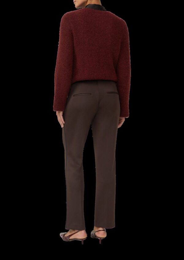 Straight-Leg-Hose aus Scuba mit seitlichem Deko-Tape