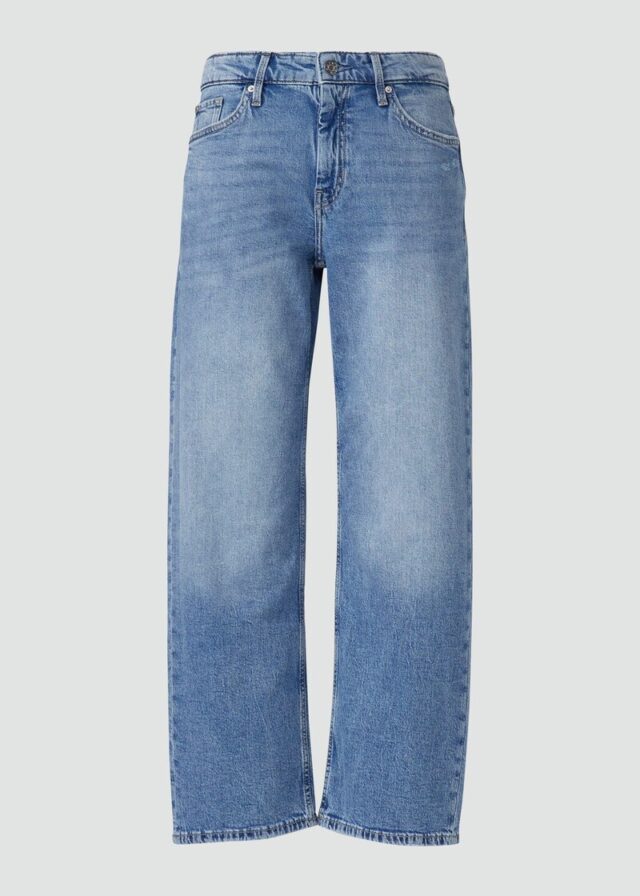 Jeans Karolin / Regular Fit / Mid Rise / Straight Leg / Cropped