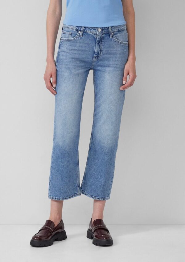 Jeans Karolin / Regular Fit / Mid Rise / Straight Leg / Cropped