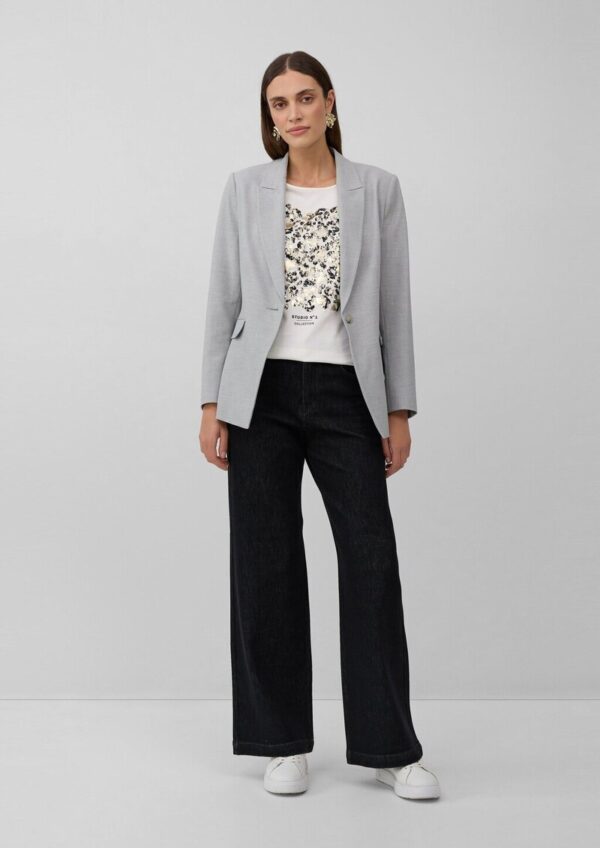 T-Shirt mit halblangem Arm und Leo-Frontprint