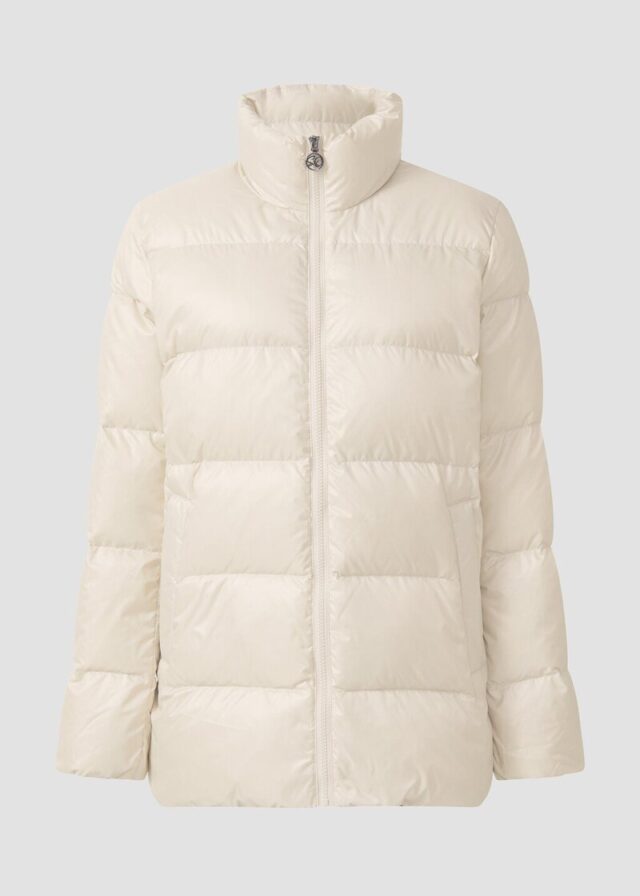 Steppjacke mit recycelter Daune und Federn
