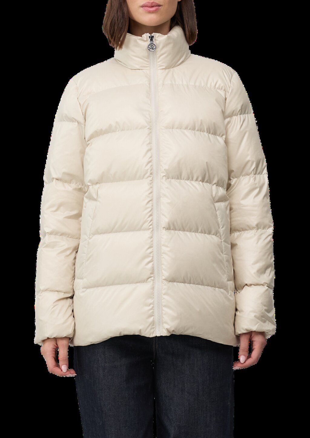 Steppjacke mit recycelter Daune und Federn