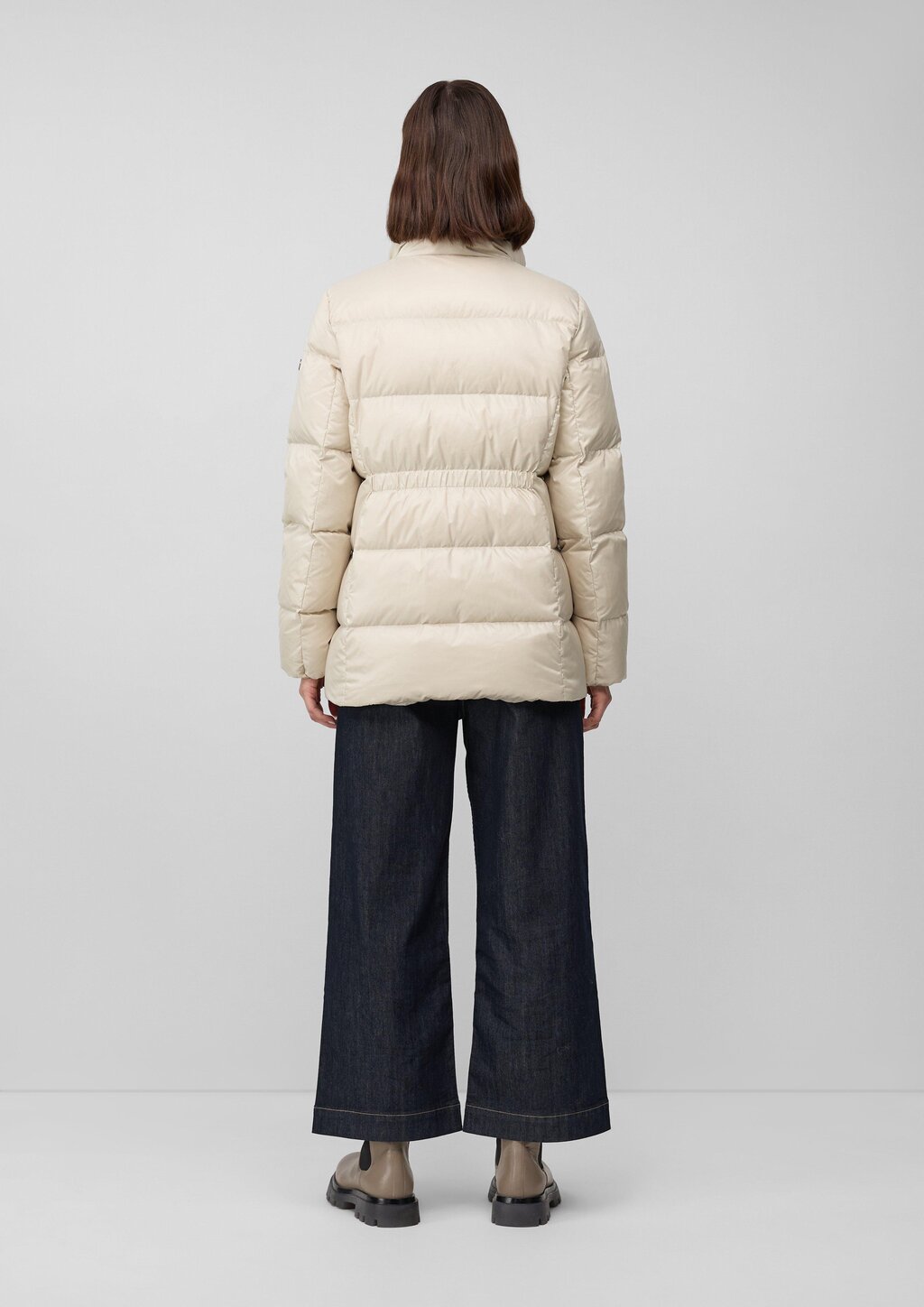 Steppjacke mit recycelter Daune und Federn