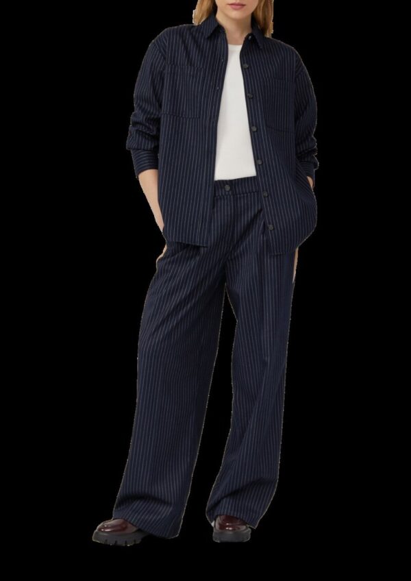 Overshirt mit Nadelstreifen in Oversize