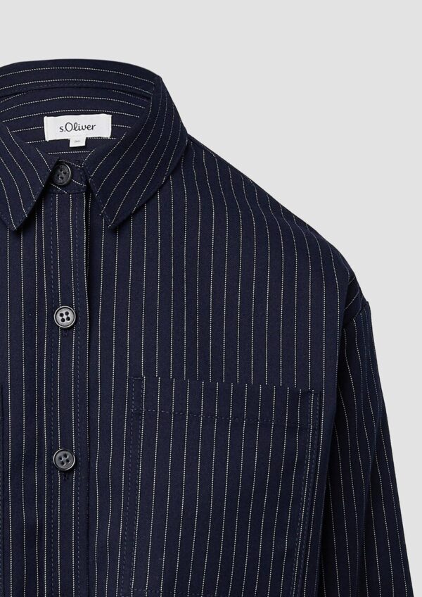 Overshirt mit Nadelstreifen in Oversize