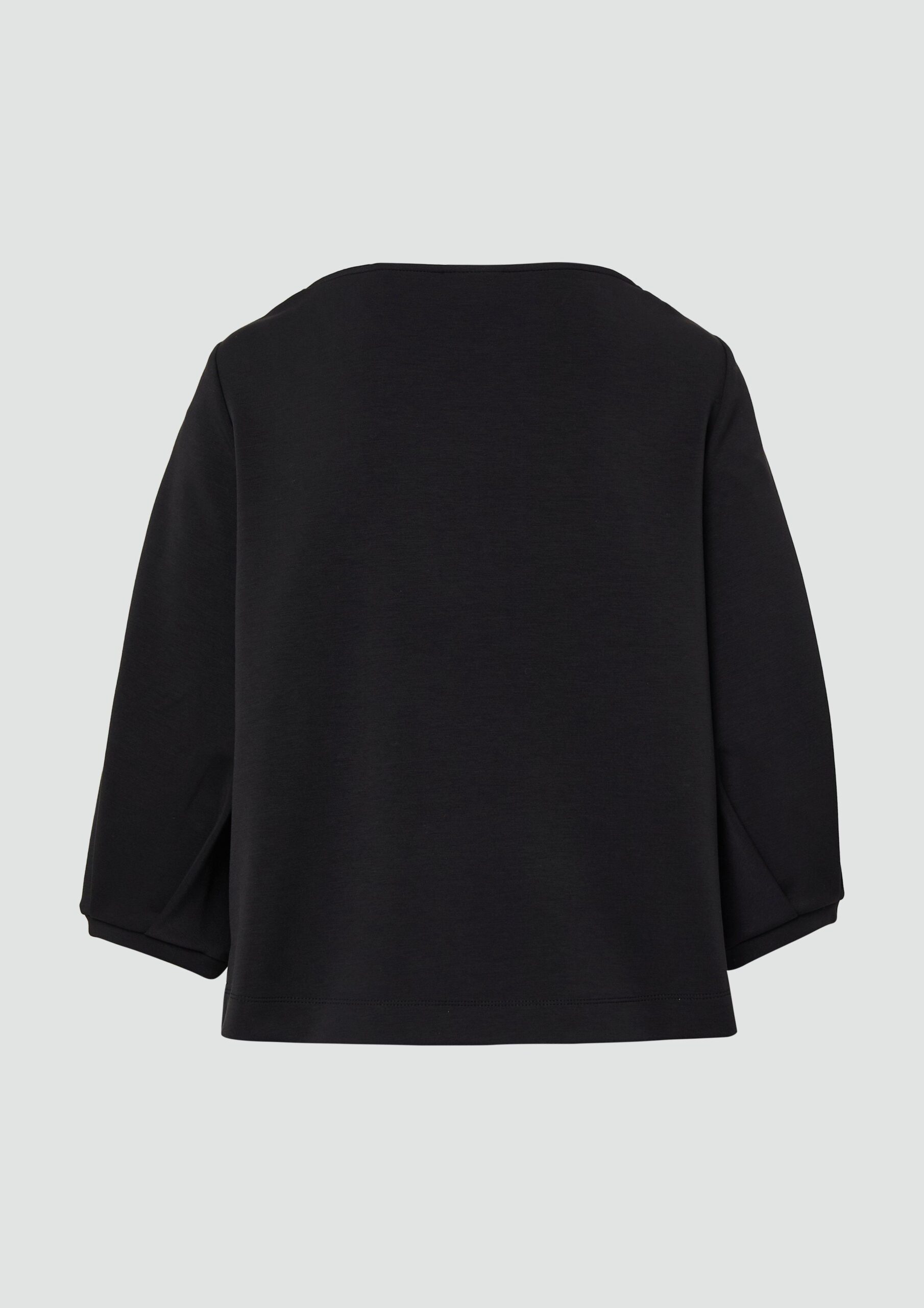 Weiches Sweatshirt aus Scuba mit Wasserfall-Ausschnitt