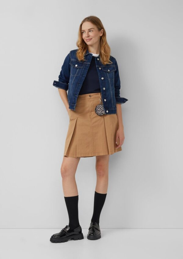 Elastische Slim-Fit-Jeansjacke aus Baumwollmix