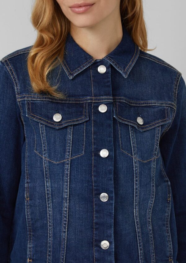 Elastische Slim-Fit-Jeansjacke aus Baumwollmix