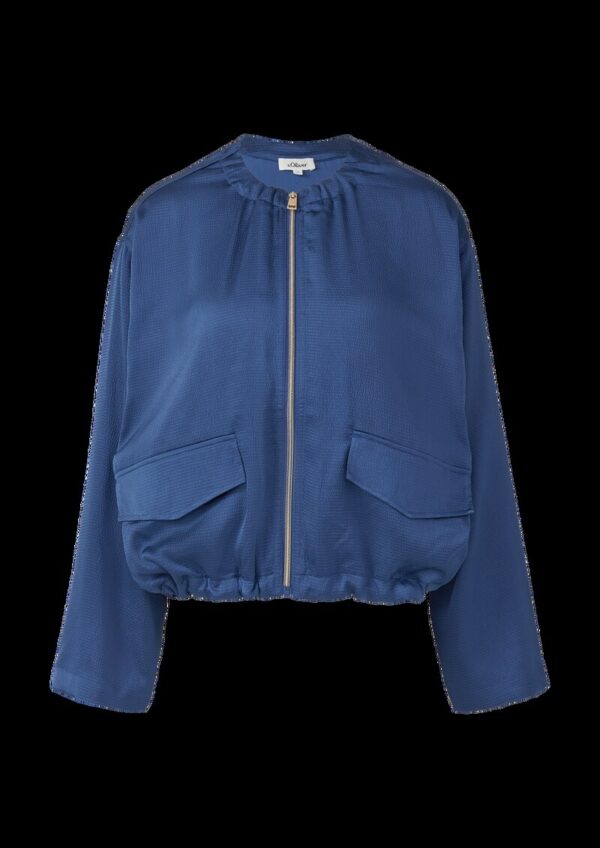 Satin-Blouson im Relaxed Fit mit verstellbarem Saum