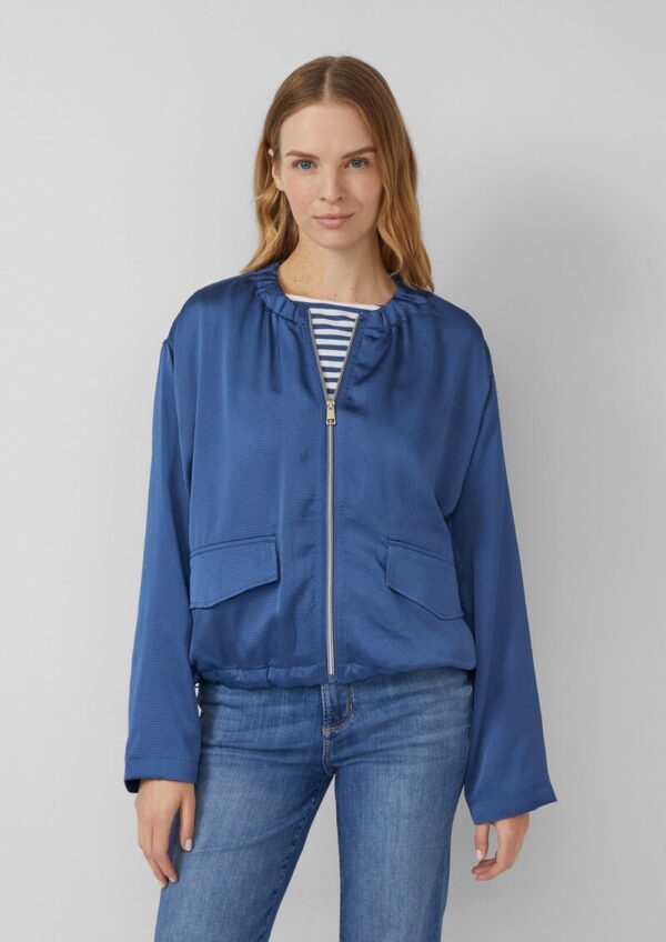 Satin-Blouson im Relaxed Fit mit verstellbarem Saum