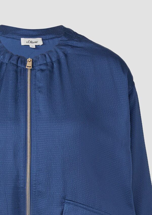 Satin-Blouson im Relaxed Fit mit verstellbarem Saum