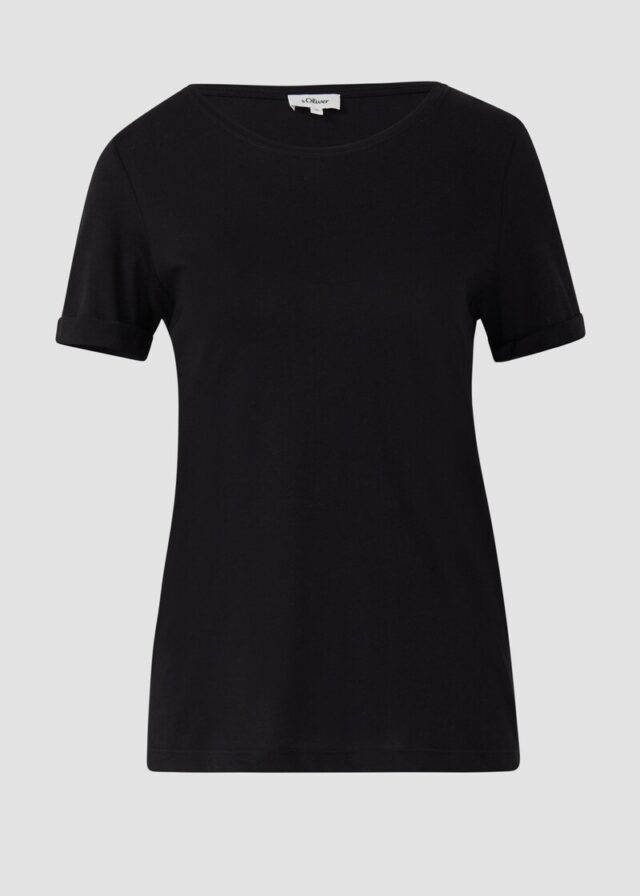 T-Shirt mit Ärmelumschlag