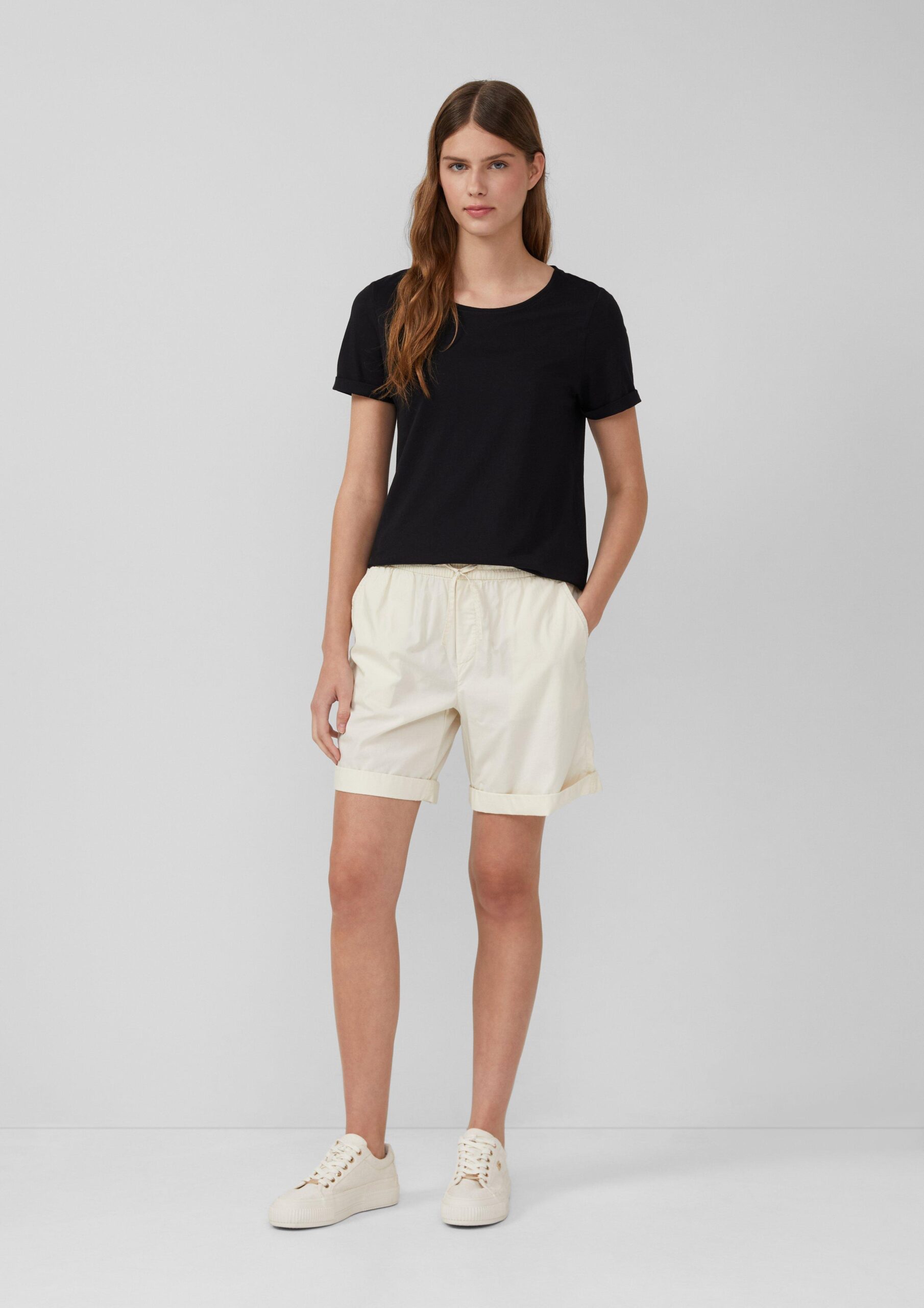 T-Shirt mit Ärmelumschlag