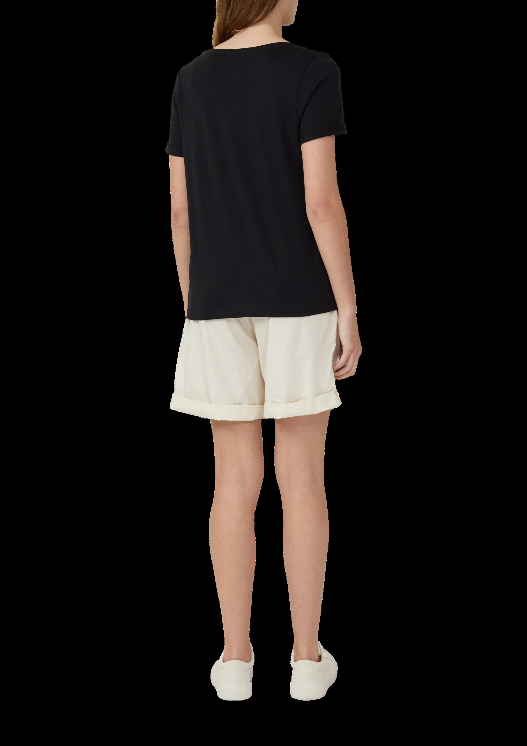 T-Shirt mit Ärmelumschlag