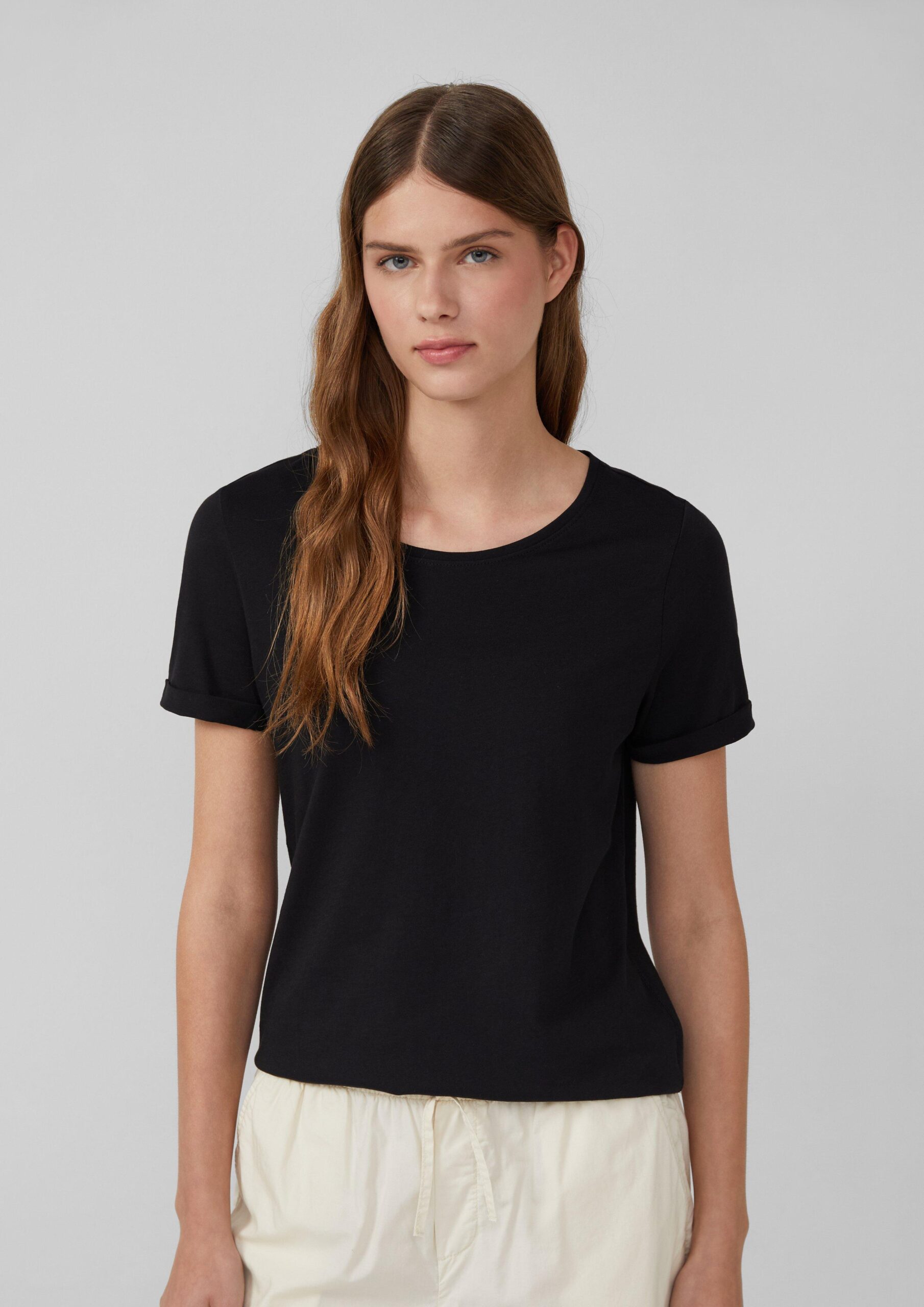 T-Shirt mit Ärmelumschlag