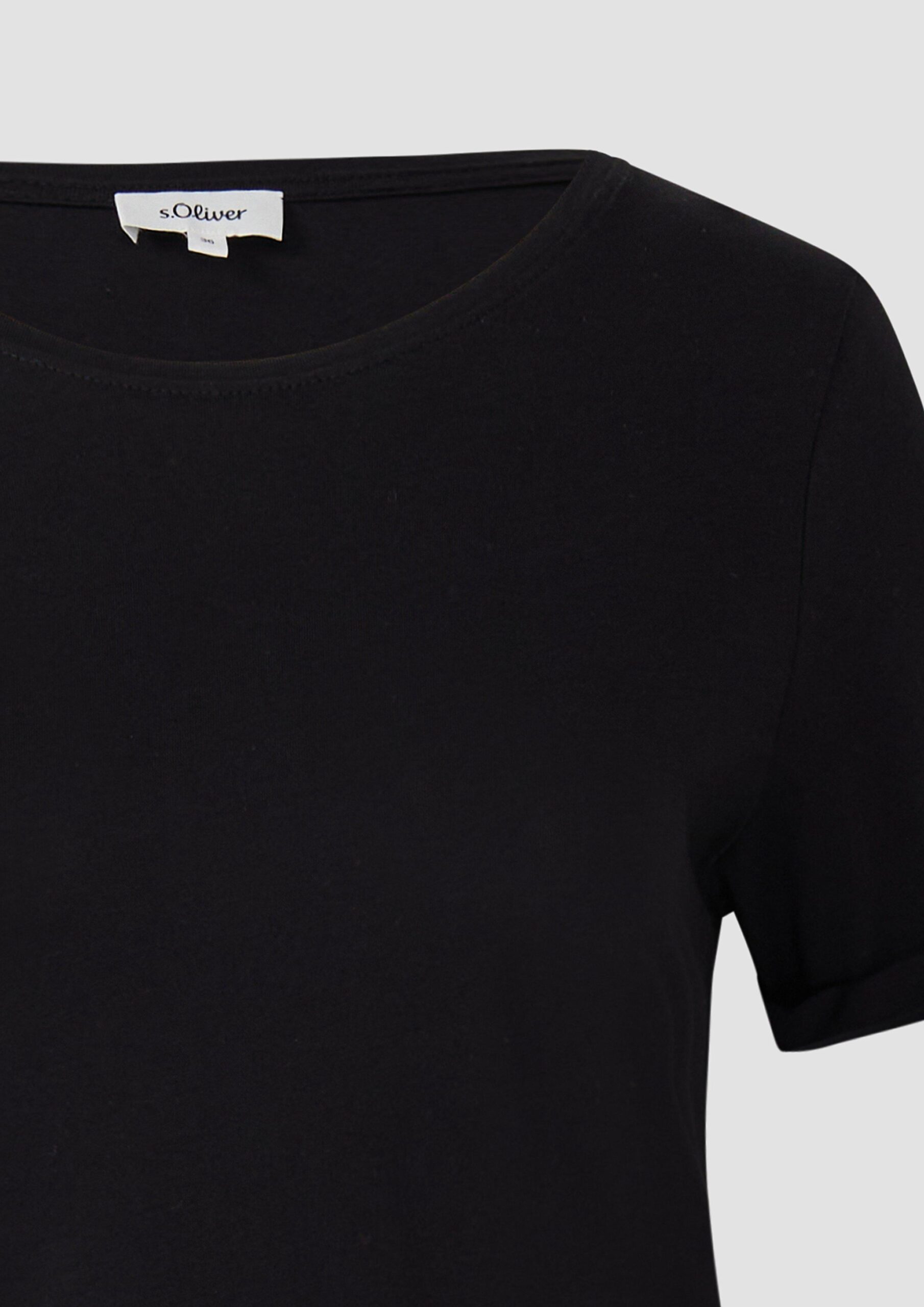 T-Shirt mit Ärmelumschlag