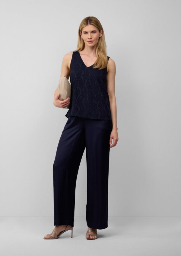 Wide-Leg-Hose aus Satin mit Elastikbund